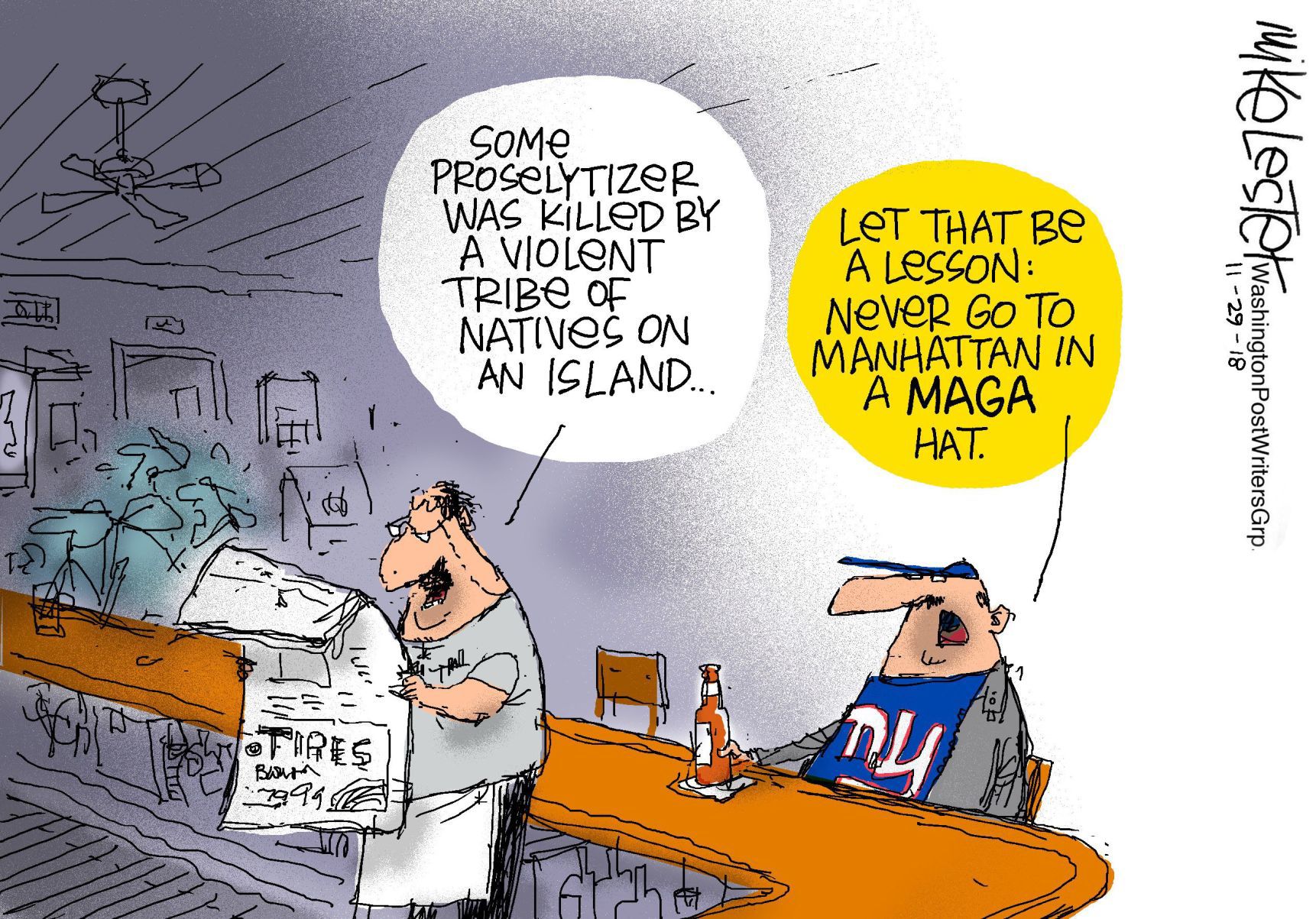 Mike Lester cartoon